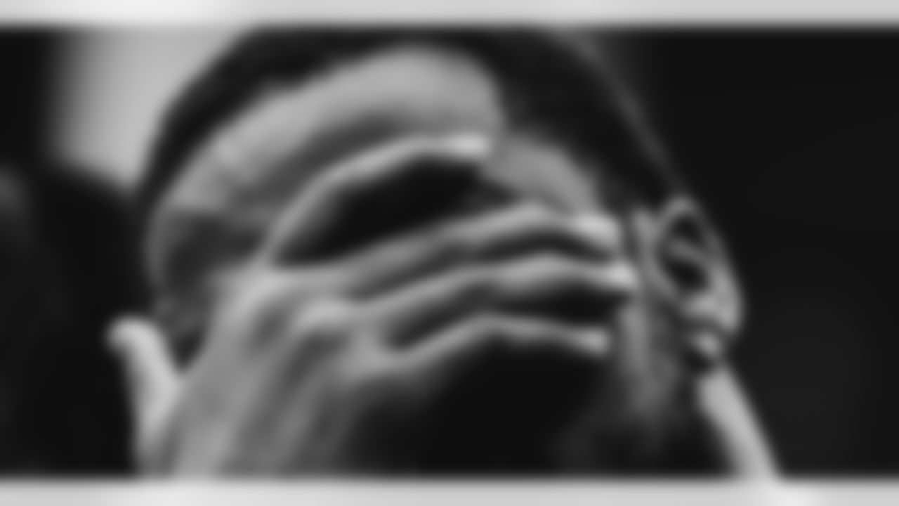 An image from the Oct. 28, 2025 Walter Payton Man of the Year Nominee surprise for Azeez Al-Shaair at NRG Stadium in Houston, TX.