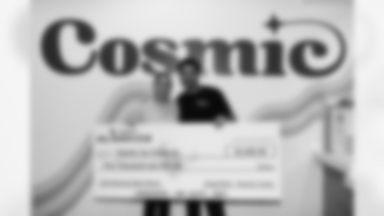 A November 9th, 2023 image from the Small Business Boost Surprise at Cosmic Ice Cream in Houston, TX.