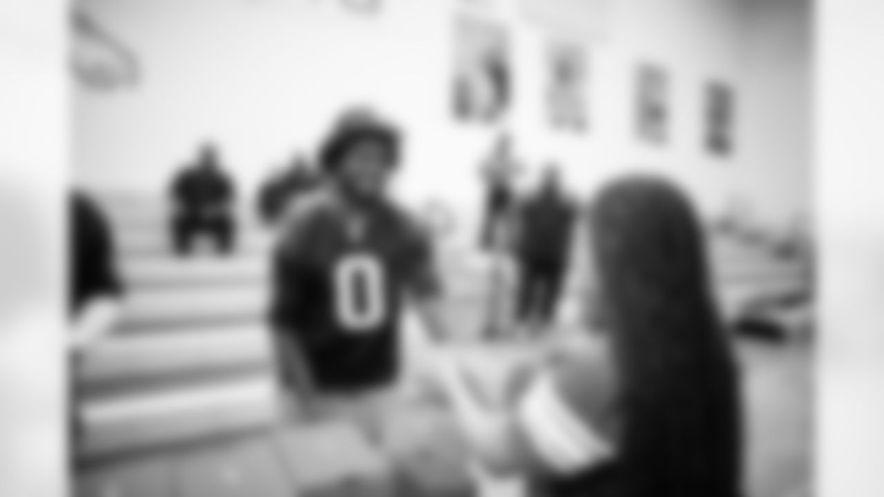 A May 1st, 2024 image from the Girls Flag Surprise Cleat Donation at Worthing High School in Houston, TX.