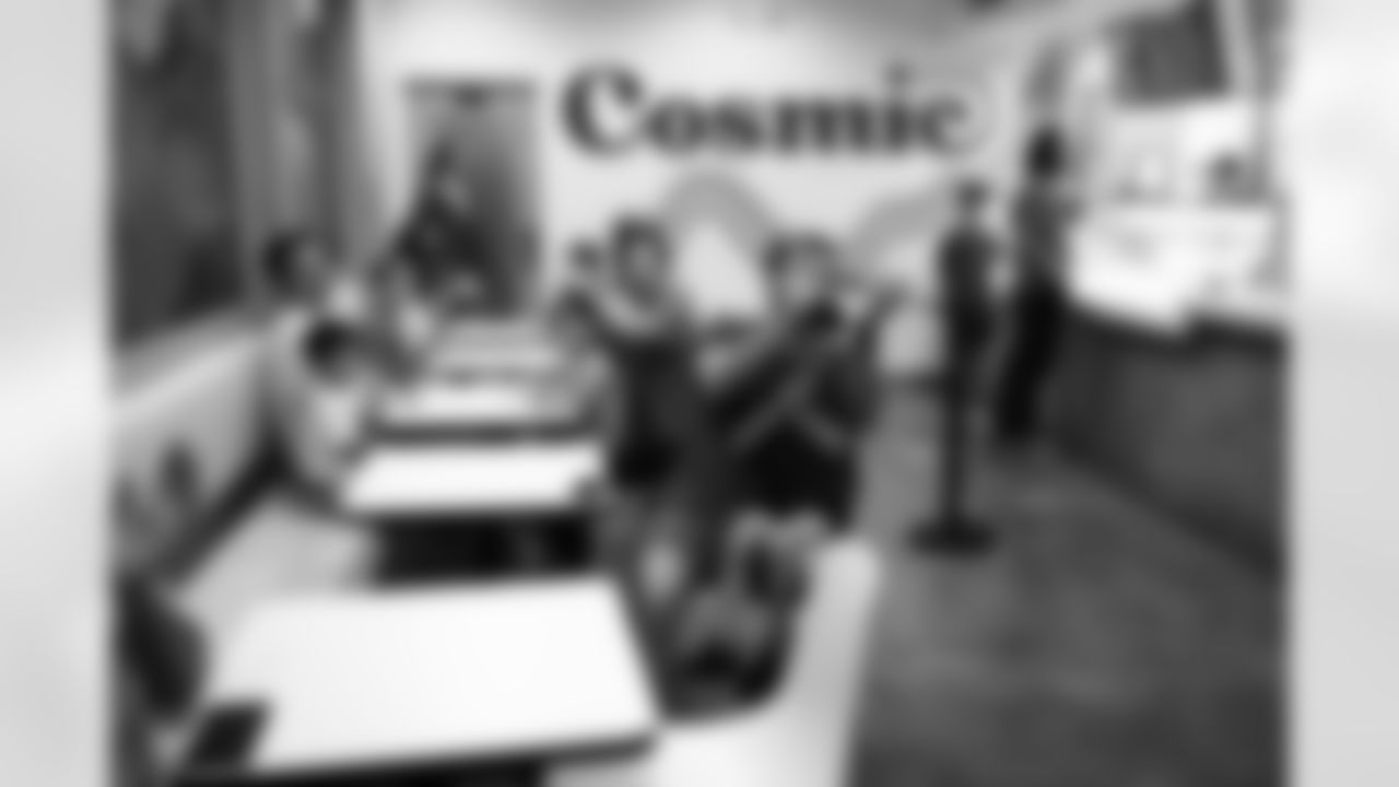 A November 9th, 2023 image from the Small Business Boost Surprise at Cosmic Ice Cream in Houston, TX.