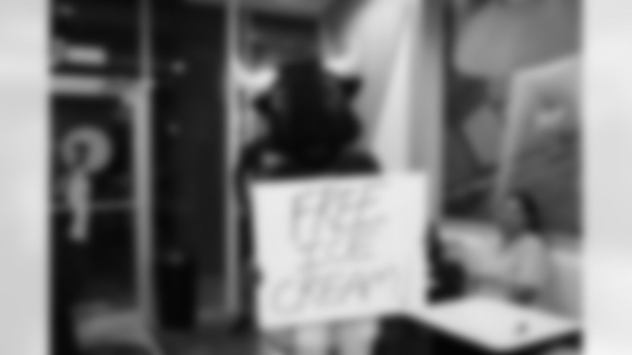 A November 9th, 2023 image from the Small Business Boost Surprise at Cosmic Ice Cream in Houston, TX.