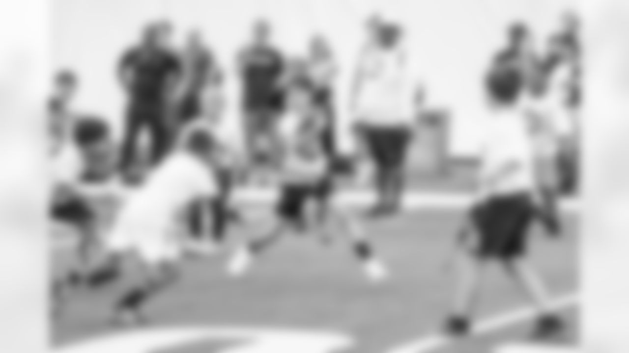 An image from the June 21st, 2025 Chevron Youth Football Camp at NRG Stadium in Houston, TX.