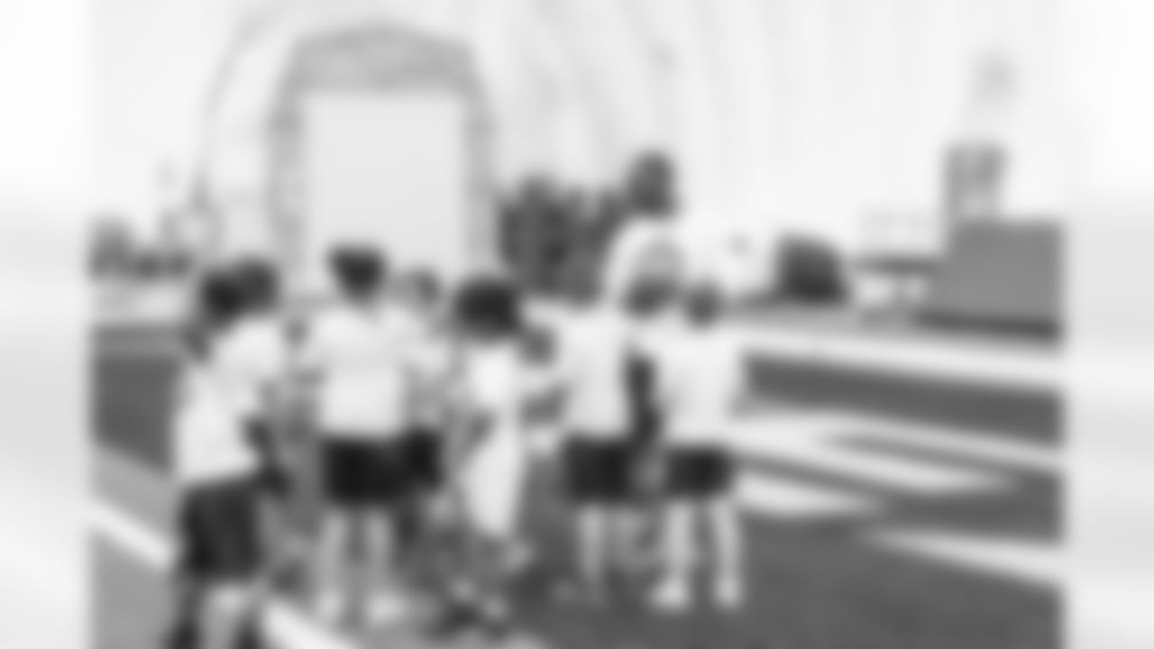 An image from the June 21st, 2025 Chevron Youth Football Camp at NRG Stadium in Houston, TX.