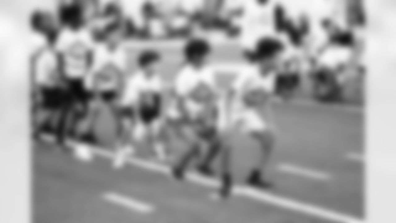 An image from the June 21st, 2025 Chevron Youth Football Camp at NRG Stadium in Houston, TX.