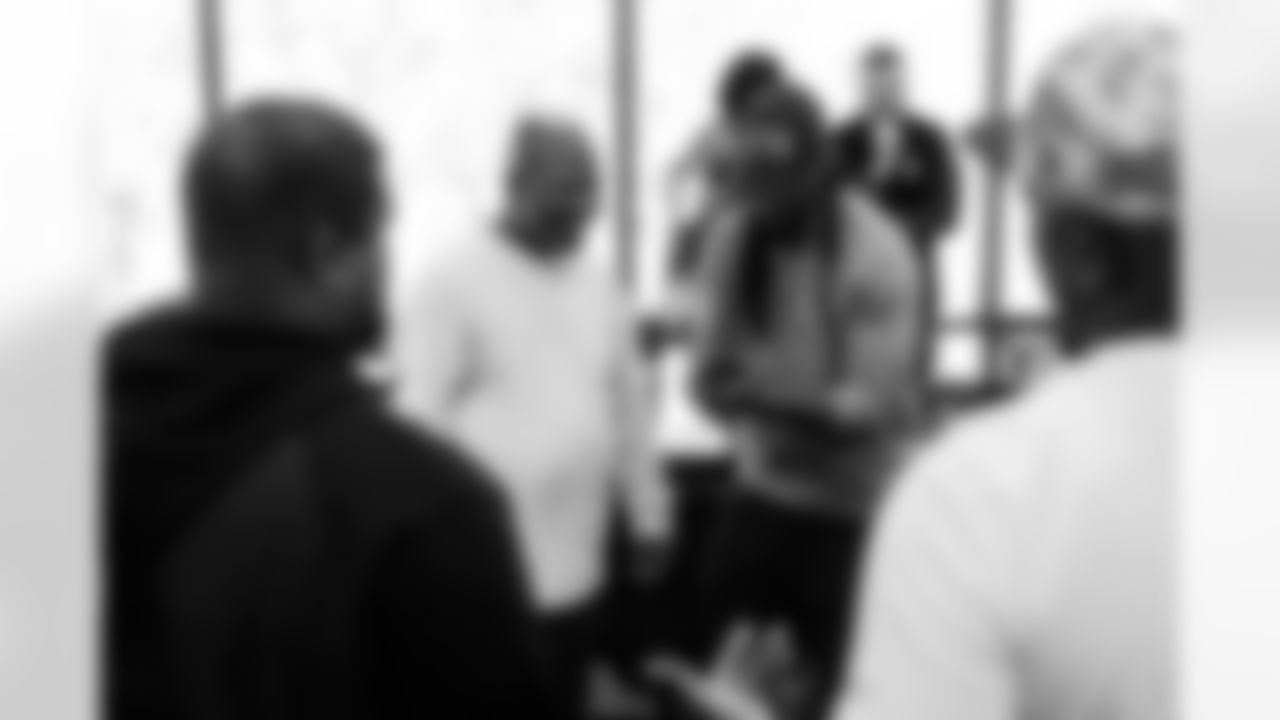 Tennessee Titans host 30 veterans from Wounded Warrior Project for a stadium tour and lunch on November 12, 2025 in Nashville, TN. Photo By Jessie Rogers/Tennessee Titans