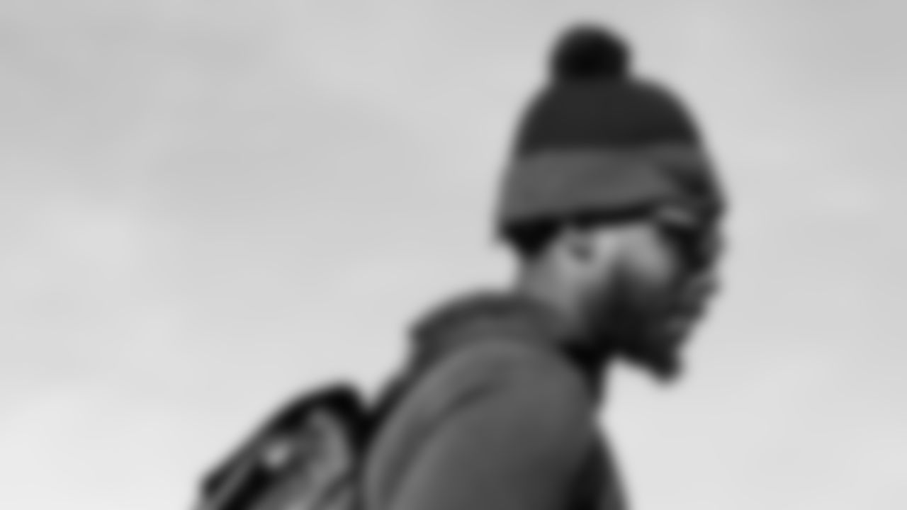 Linebacker James Williams Sr. #52 of the Tennessee Titans during the travel day at the Nashville International Airport on December 13, 2025 in Nashville, TN. Photo by Donald Page/Tennessee Titans