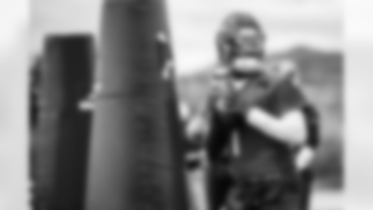 Quarterback Cam Ward #1 of the Tennessee Titans during practice at the Ascension Saint Thomas Sports Park on October 30, 2025 in Nashville, TN. Photo By Donald Page/Tennessee Titans