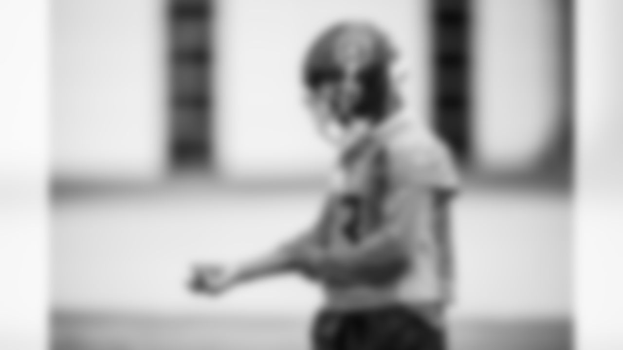 Wide receiver James Proche II #13 of the Tennessee Titans during practice at the Ascension Saint Thomas Sports Park on November 21, 2025 in Nashville, TN. Photo By Beau Brune/Tennessee Titans