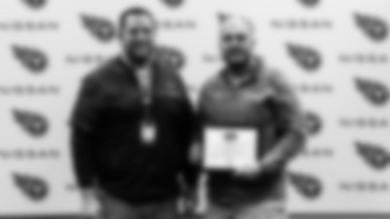 Coach of the Week/Year before the game between the Tennessee Titans and the Jacksonville Jaguars at Nissan Stadium on December 11, 2022 in Nashville, TN. Photo By Joe Howell/Tennessee Titans