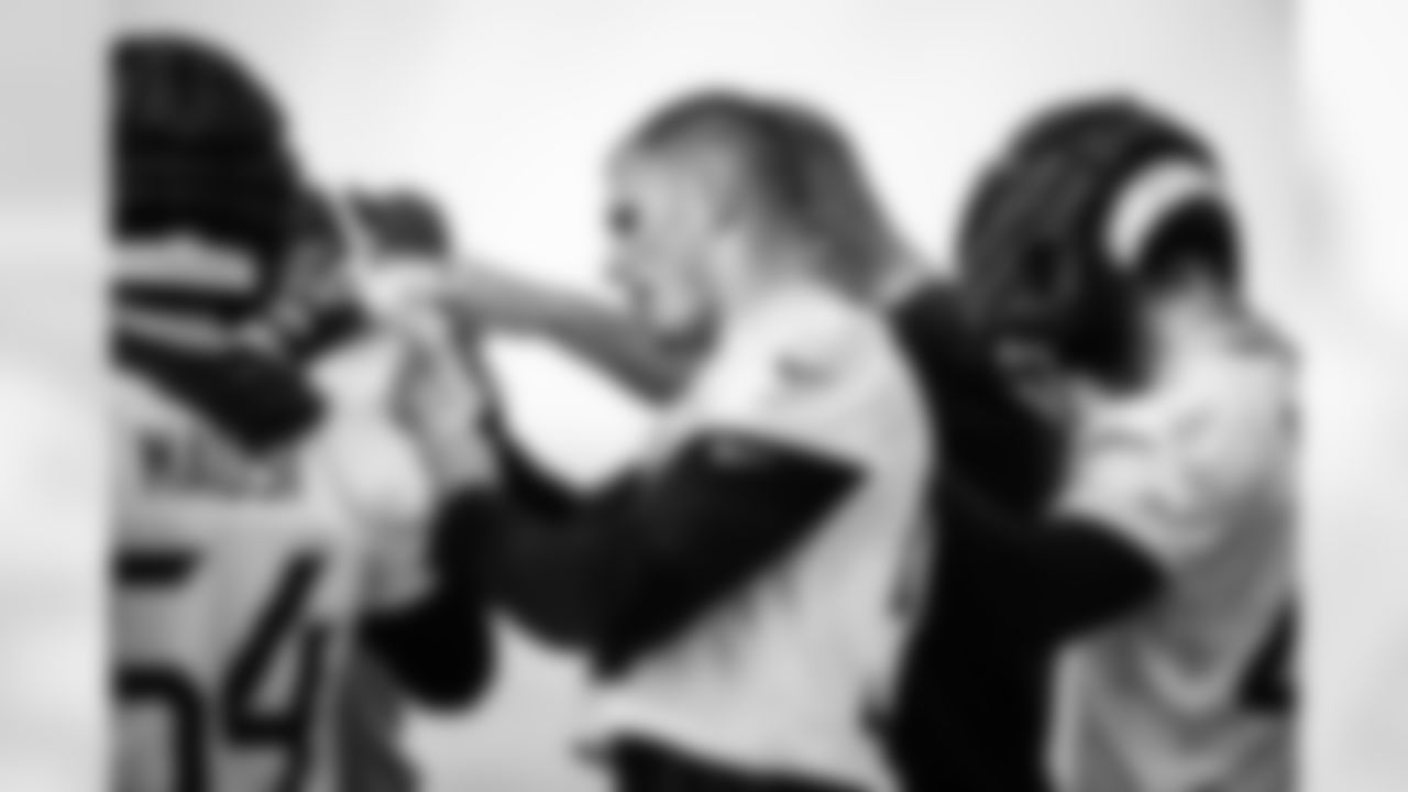 Linebacker Cody Barton #50 of the Tennessee Titans during practice at the Ascension Saint Thomas Sports Park on December 24, 2025 in Nashville, TN. Photo By Beau Brune/Tennessee Titans