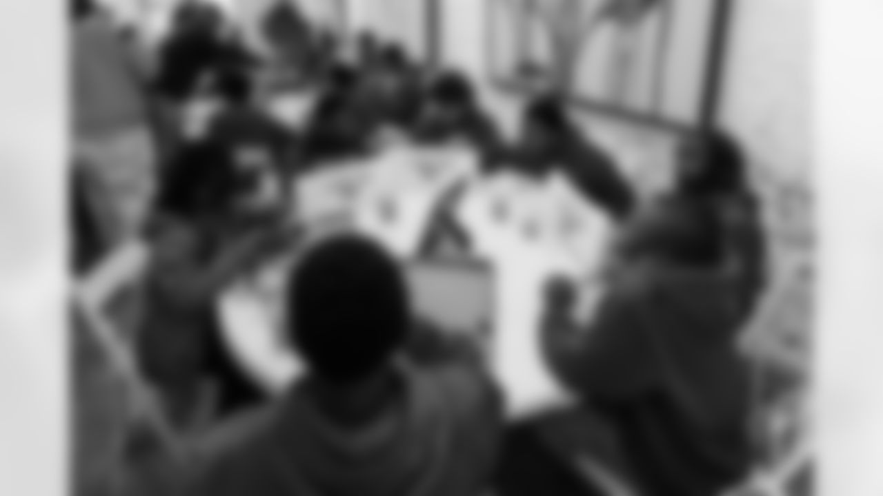 Rose Park Middle School Football Championship Celebration on December 02, 2025 in Nashville, TN. Photo By Beau Brune/Tennessee Titans