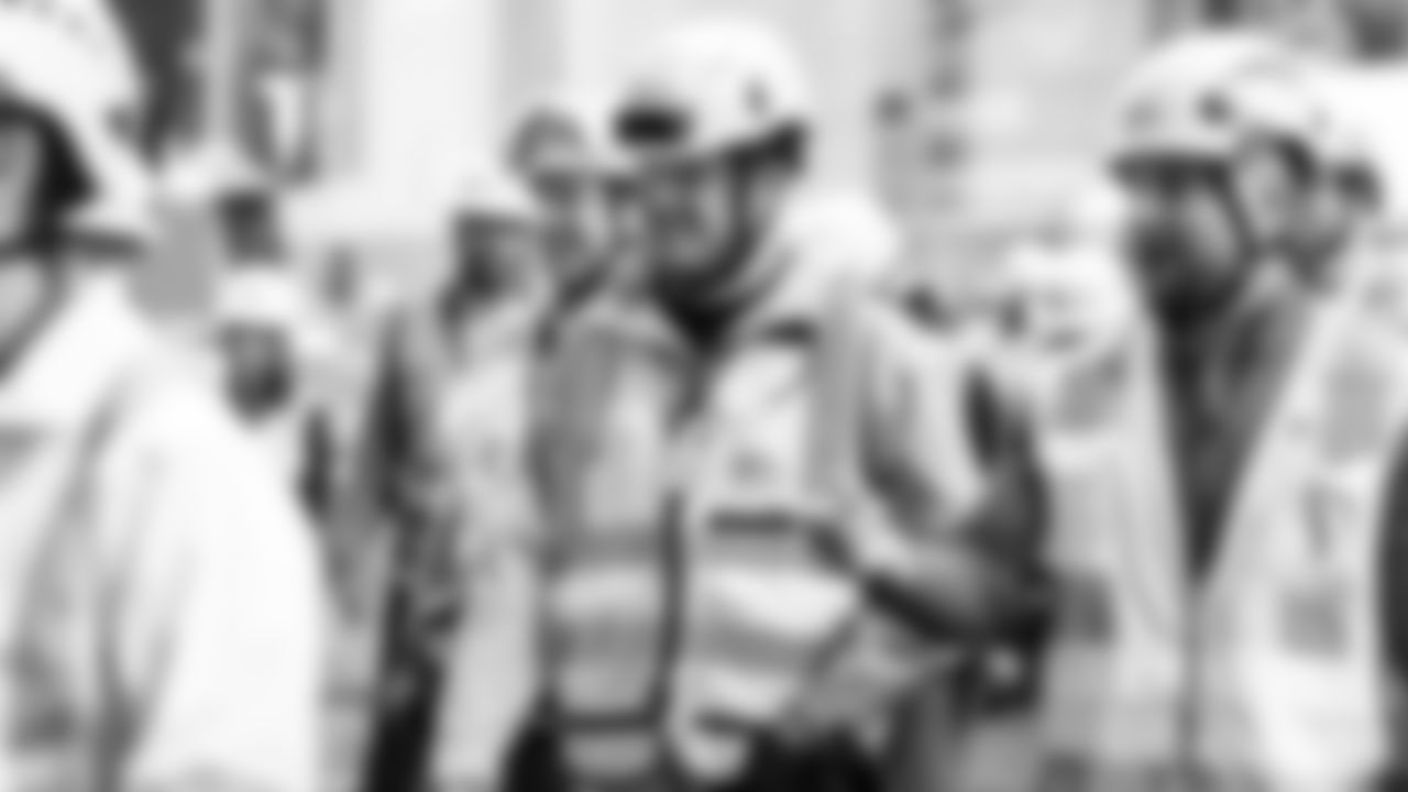 The New Nissan Stadium steel topping out ceremony takes place on November 21, 2025 in Nashville, TN. Photo By Jessie Rogers/Tennessee Titans