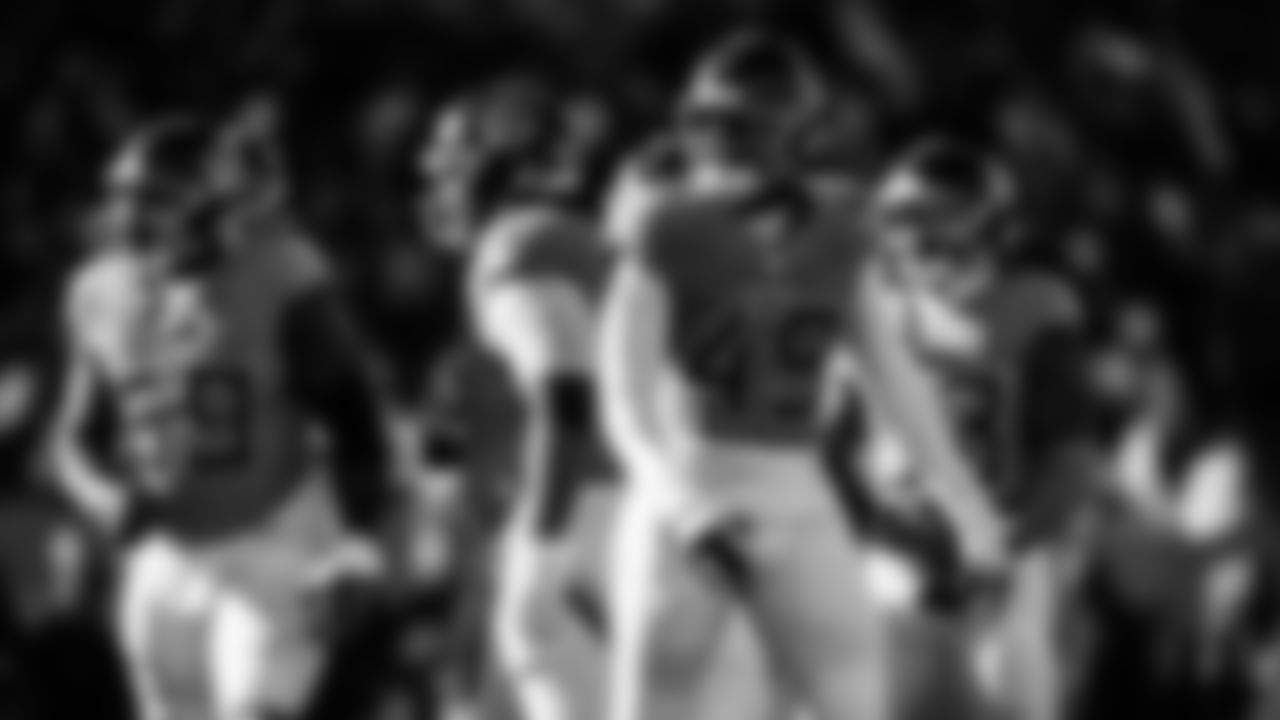 Outside linebacker Arden Key #49 of the Tennessee Titans during the game between the Tennessee Titans and the Jacksonville Jaguars at Nissan Stadium on November 30, 2025 in Nashville, TN. Photo By Jessie Rogers/Tennessee Titans