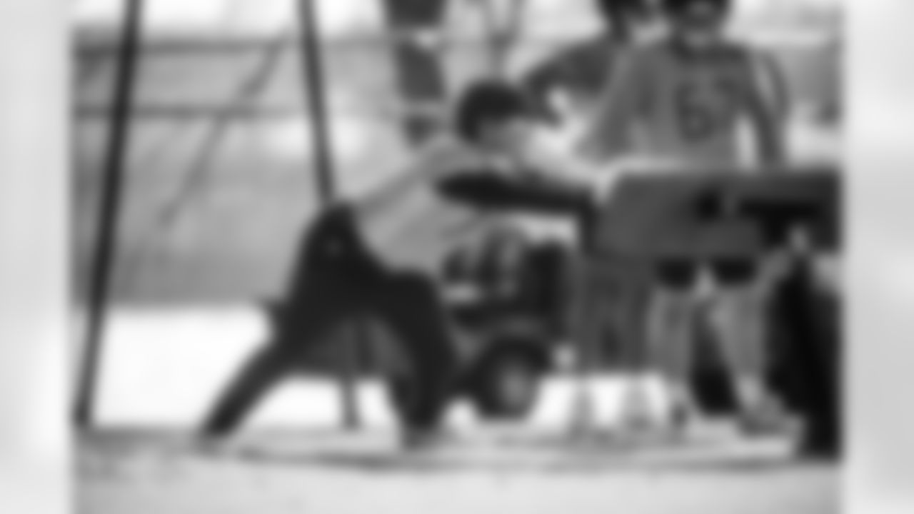 Tackle Brandon Crenshaw-Dickson #78 of the Tennessee Titans during practice at the Ascension Saint Thomas Sports Park on December 3, 2025 in Nashville, TN. Photo By Jessie Rogers/Tennessee Titans