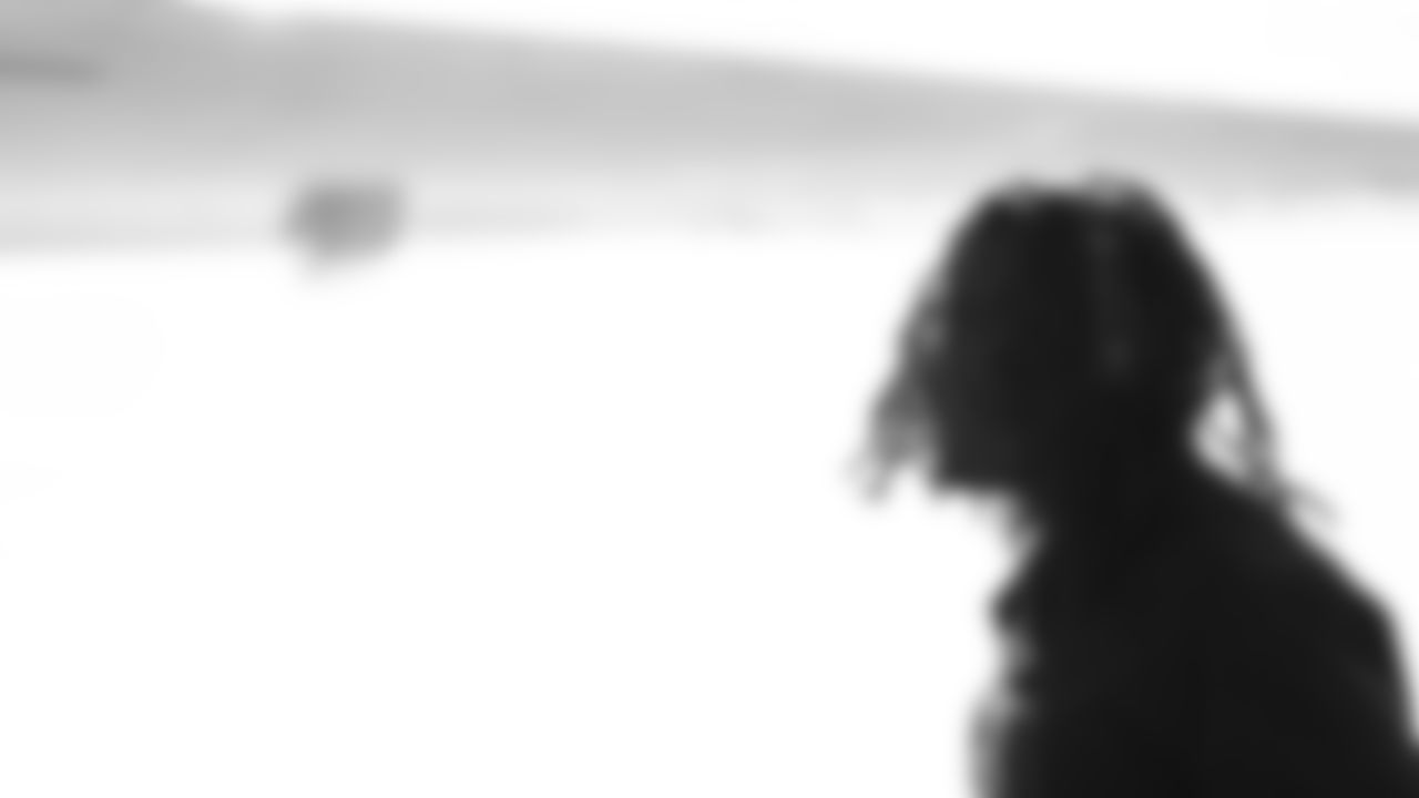 Running back Tyjae Spears #2 of the Tennessee Titans during the travel day at the Nashville International Airport on January 03, 2026 in Nashville, TN. Photo by Jessie Rogers/Tennessee Titans