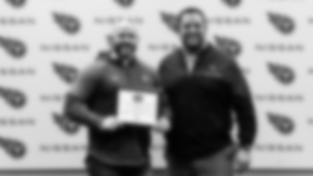 Coach of the Week/Year before the game between the Tennessee Titans and the Jacksonville Jaguars at Nissan Stadium on December 11, 2022 in Nashville, TN. Photo By Joe Howell/Tennessee Titans