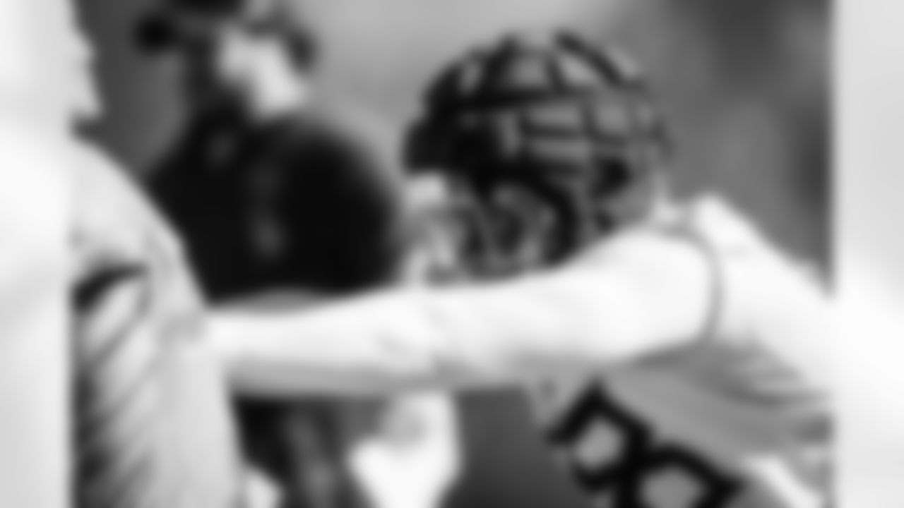 Defensive end David Ebuka Agoha #58 of the Tennessee Titans during practice at the Ascension Saint Thomas Sports Park on January 1, 2026 in Nashville, TN. Photo By Jessie Rogers/Tennessee Titans