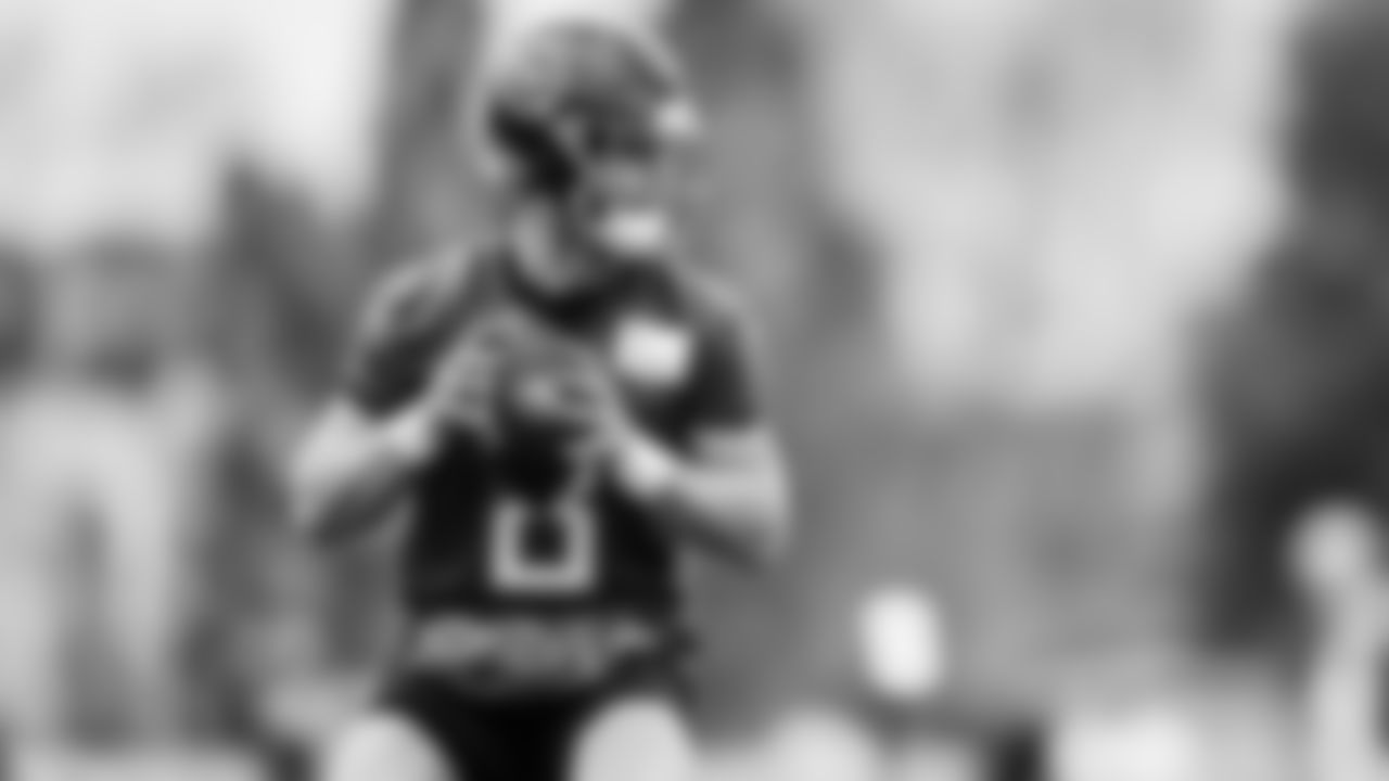 Quarterback Will Levis #8 of the Tennessee Titans during practice at the Ascension Saint Thomas Sports Park on November 22, 2023 in Nashville, TN. Photo By Donald Page/Tennessee Titans