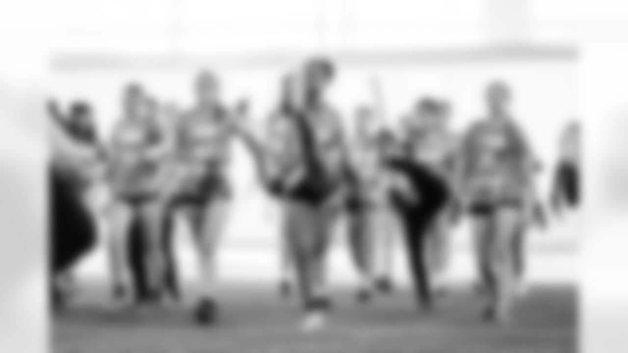 Local high school students participating in the Girls Flag Football College Showcase at Vanderbilt University on January 04, 2026 in Nashville, TN. Photo By Kaitlyn Hungerford/Tennessee Titans