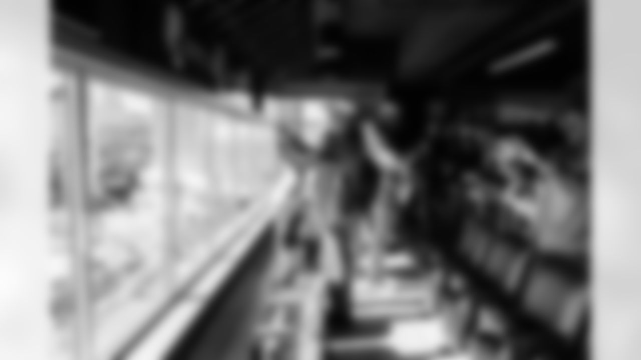 Tennessee Titans host 30 veterans from Wounded Warrior Project for a stadium tour and lunch on November 12, 2025 in Nashville, TN. Photo By Jessie Rogers/Tennessee Titans