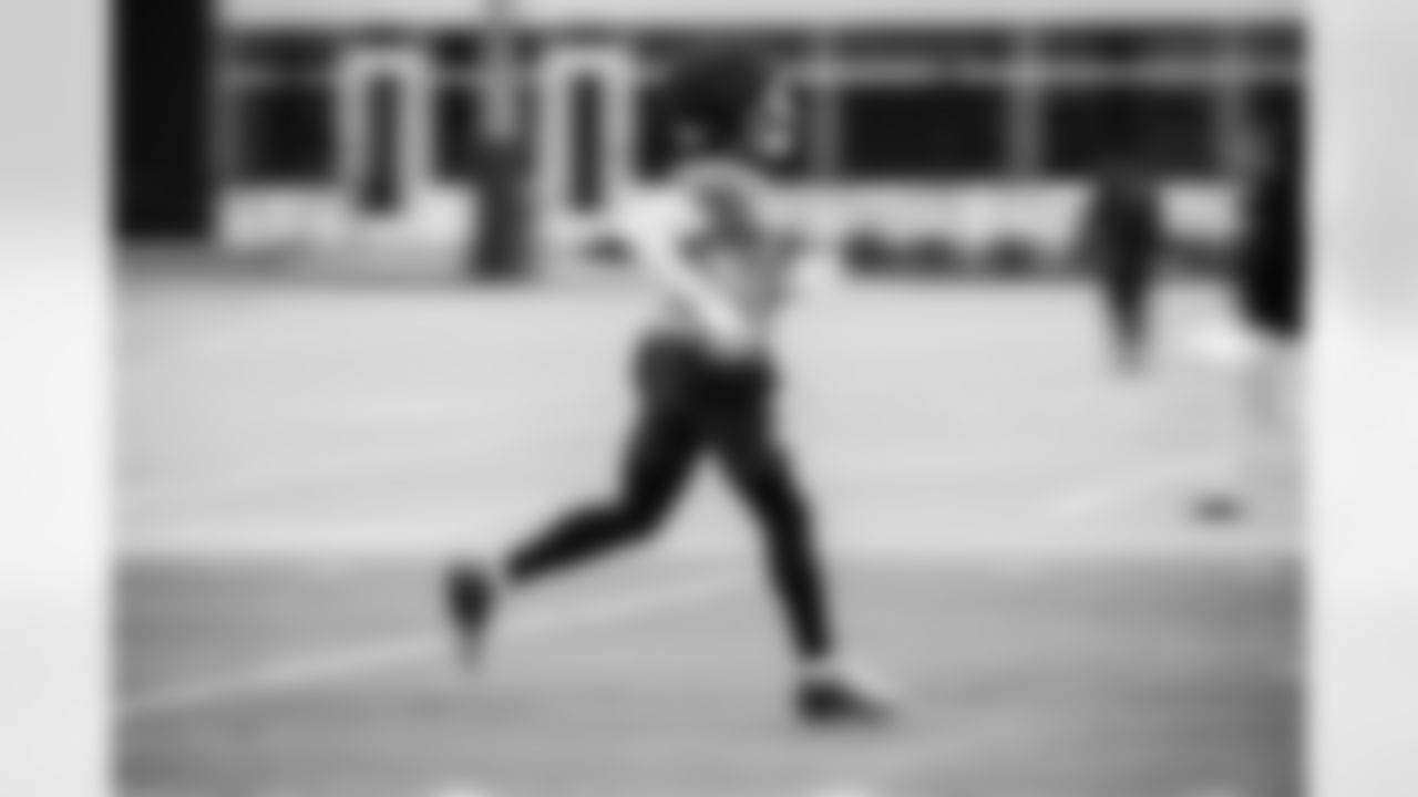 Running back Tyjae Spears #2 of the Tennessee Titans during practice at the Ascension Saint Thomas Sports Park on December 4, 2025 in Nashville, TN. Photo By Donald Page/Tennessee Titans