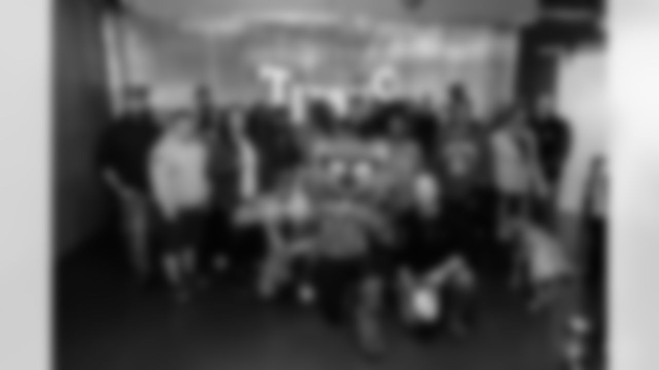 Tennessee Titans host 30 veterans from Wounded Warrior Project for a stadium tour and lunch on November 12, 2025 in Nashville, TN. Photo By Jessie Rogers/Tennessee Titans