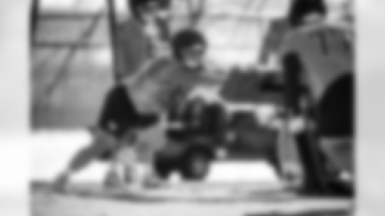 Guard Clay Webb #60 of the Tennessee Titans during practice at the Ascension Saint Thomas Sports Park on December 3, 2025 in Nashville, TN. Photo By Jessie Rogers/Tennessee Titans