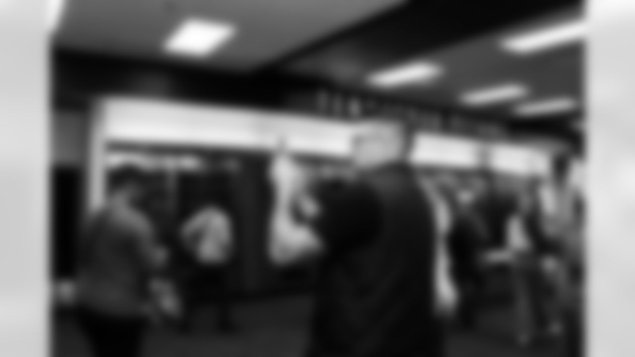 Tennessee Titans host 30 veterans from Wounded Warrior Project for a stadium tour and lunch on November 12, 2025 in Nashville, TN. Photo By Jessie Rogers/Tennessee Titans