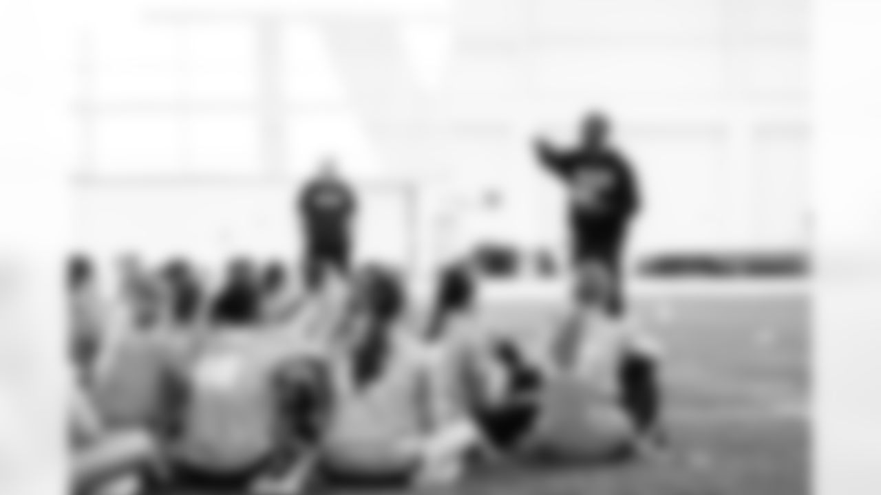 Local high school students participating in the Girls Flag Football College Showcase at Vanderbilt University on January 04, 2026 in Nashville, TN. Photo By Kaitlyn Hungerford/Tennessee Titans