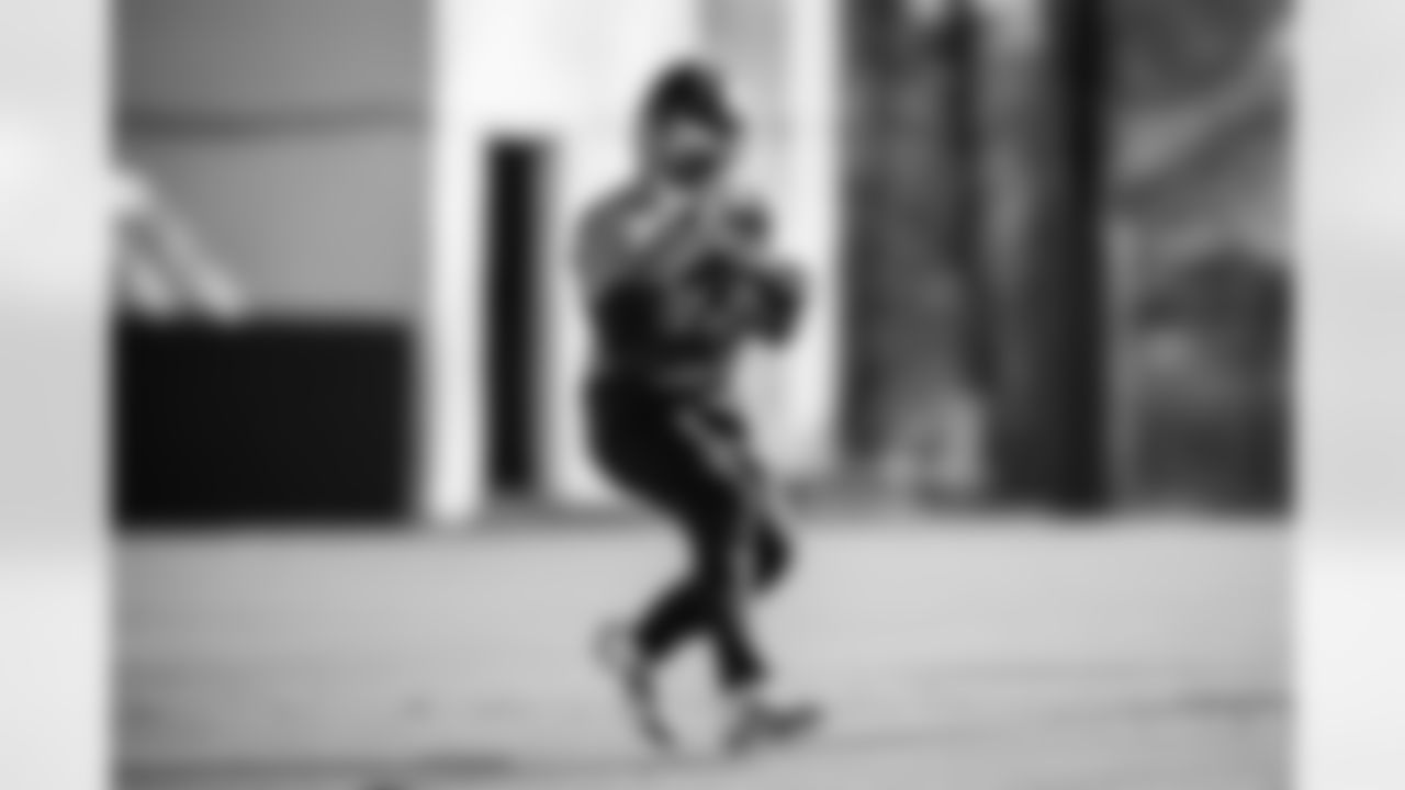 Wide receiver James Proche II #13 of the Tennessee Titans during practice at the Ascension Saint Thomas Sports Park on December 3, 2025 in Nashville, TN. Photo By Jessie Rogers/Tennessee Titans