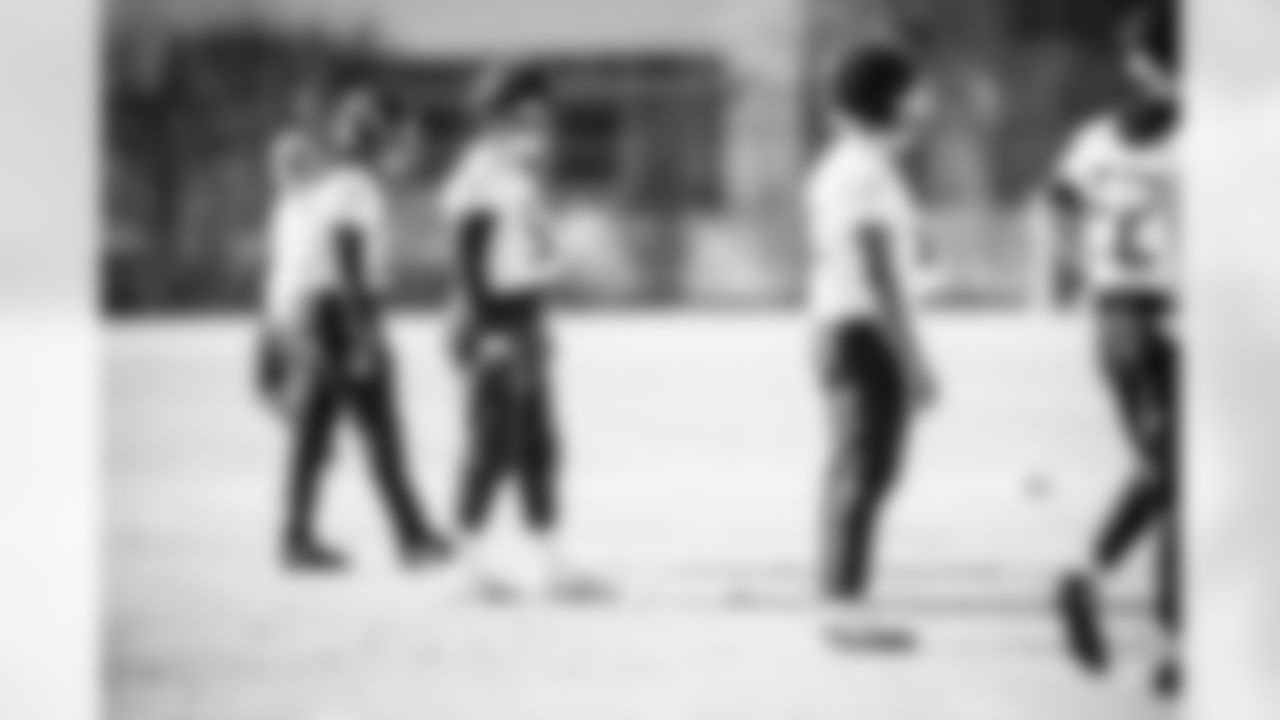 Linebacker Cody Barton #50 of the Tennessee Titans during practice at the Ascension Saint Thomas Sports Park on December 17, 2025 in Nashville, TN. Photo By Donald Page/Tennessee Titans