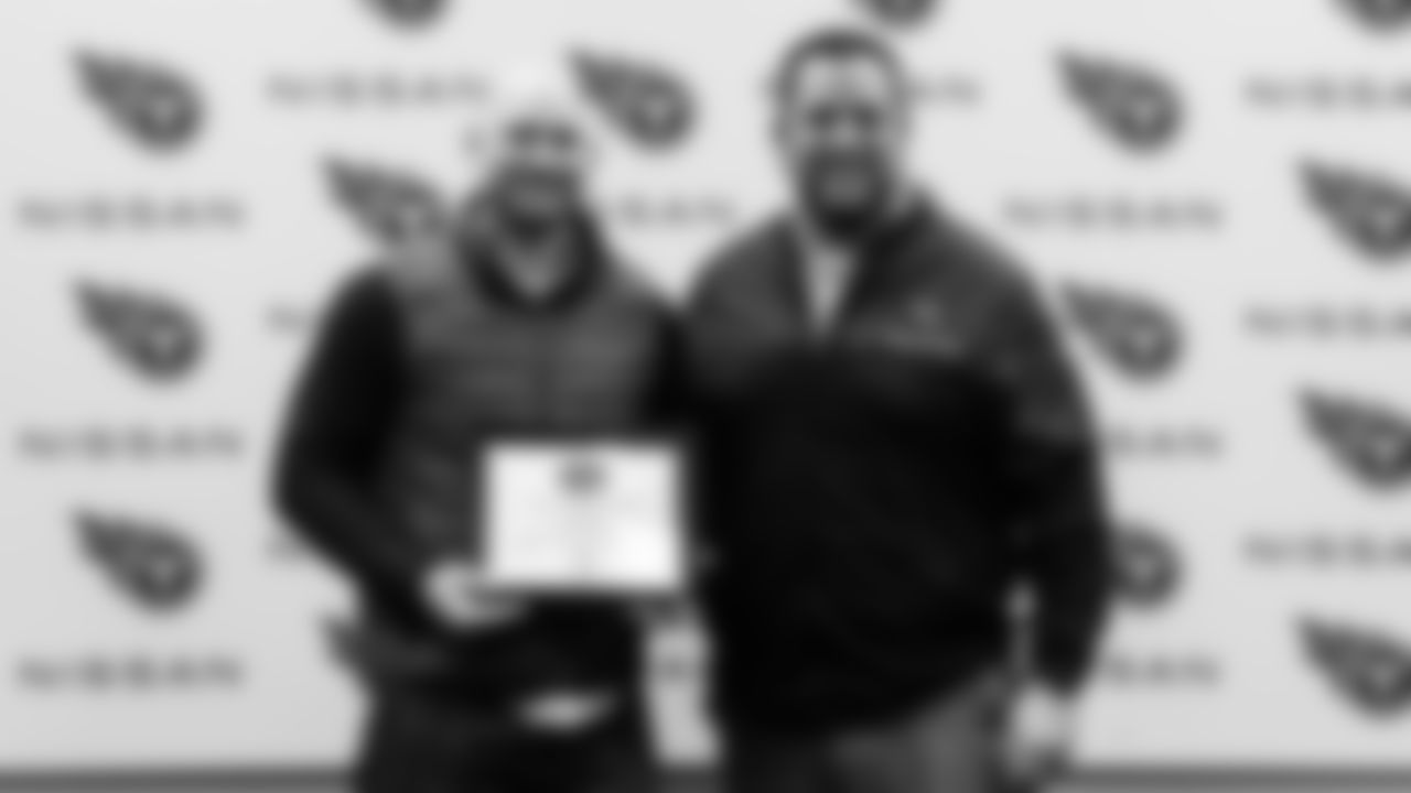 Coach of the Week/Year before the game between the Tennessee Titans and the Jacksonville Jaguars at Nissan Stadium on December 11, 2022 in Nashville, TN. Photo By Joe Howell/Tennessee Titans