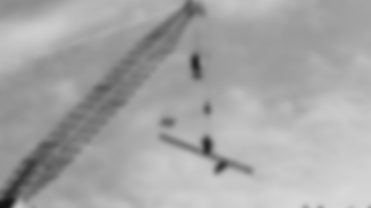 The New Nissan Stadium steel topping out ceremony takes place on November 21, 2025 in Nashville, TN. Photo By Jessie Rogers/Tennessee Titans