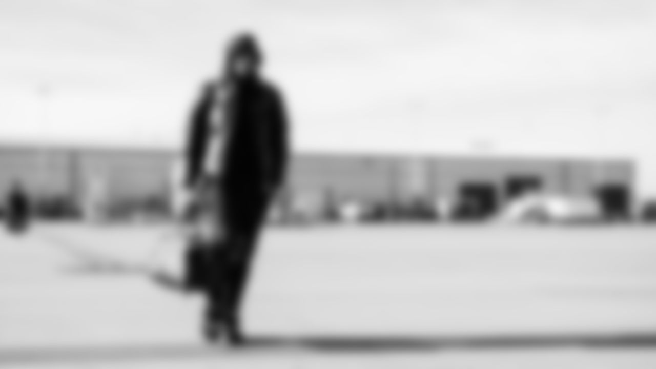 Safety Kevin Winston Jr. #23 of the Tennessee Titans during the travel day at the Nashville International Airport on December 13, 2025 in Nashville, TN. Photo by Donald Page/Tennessee Titans