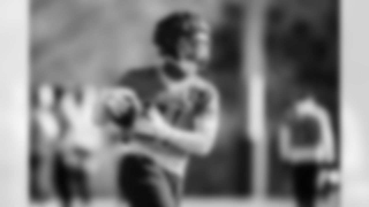 Running back Kalel Mullings #31 of the Tennessee Titans during practice at the Ascension Saint Thomas Sports Park on November 12, 2025 in Nashville, TN. Photo By Donald Page/Tennessee Titans