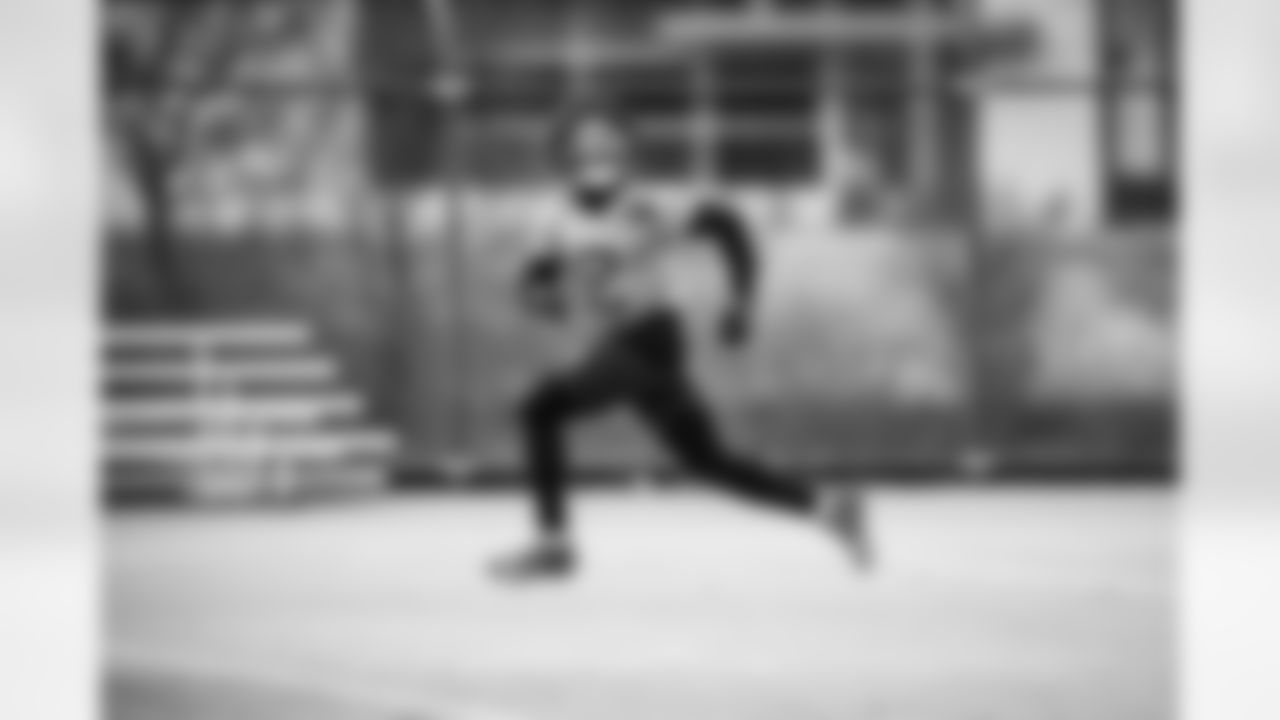 Running back Tyjae Spears #2 of the Tennessee Titans during practice at the Ascension Saint Thomas Sports Park on December 24, 2025 in Nashville, TN. Photo By Beau Brune/Tennessee Titans