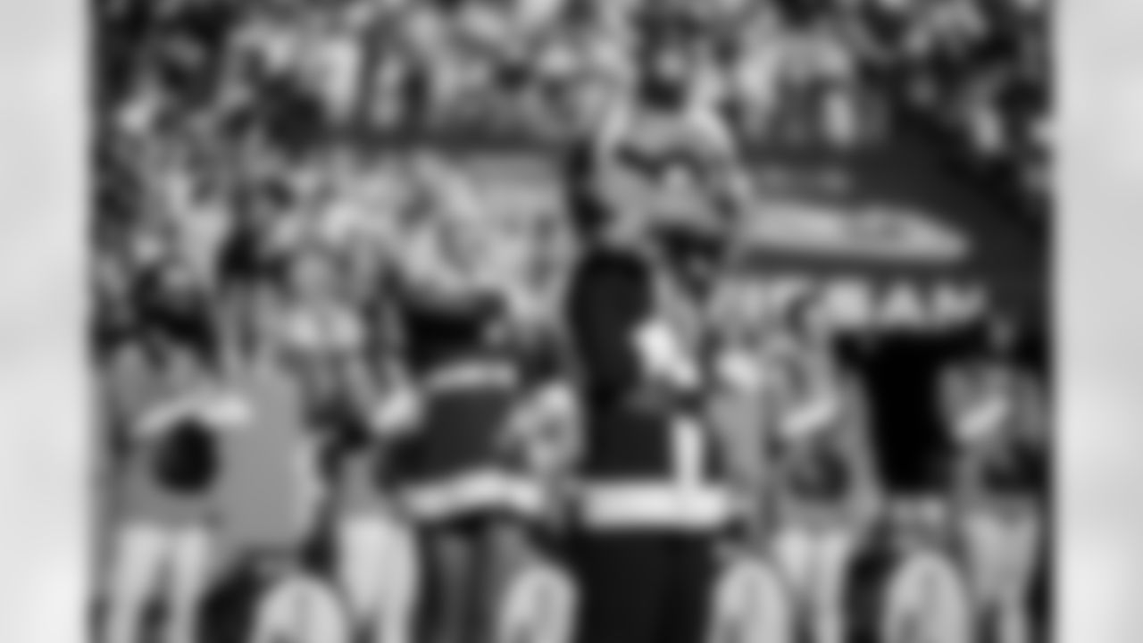 Tennessee Titans Entertainment performing before the game between the Tennessee Titans and the Kansas City Chiefs at Nissan Stadium on December 21, 2025 in Nashville, TN. Photo By Kaitlyn Hungerford/Tennessee Titans