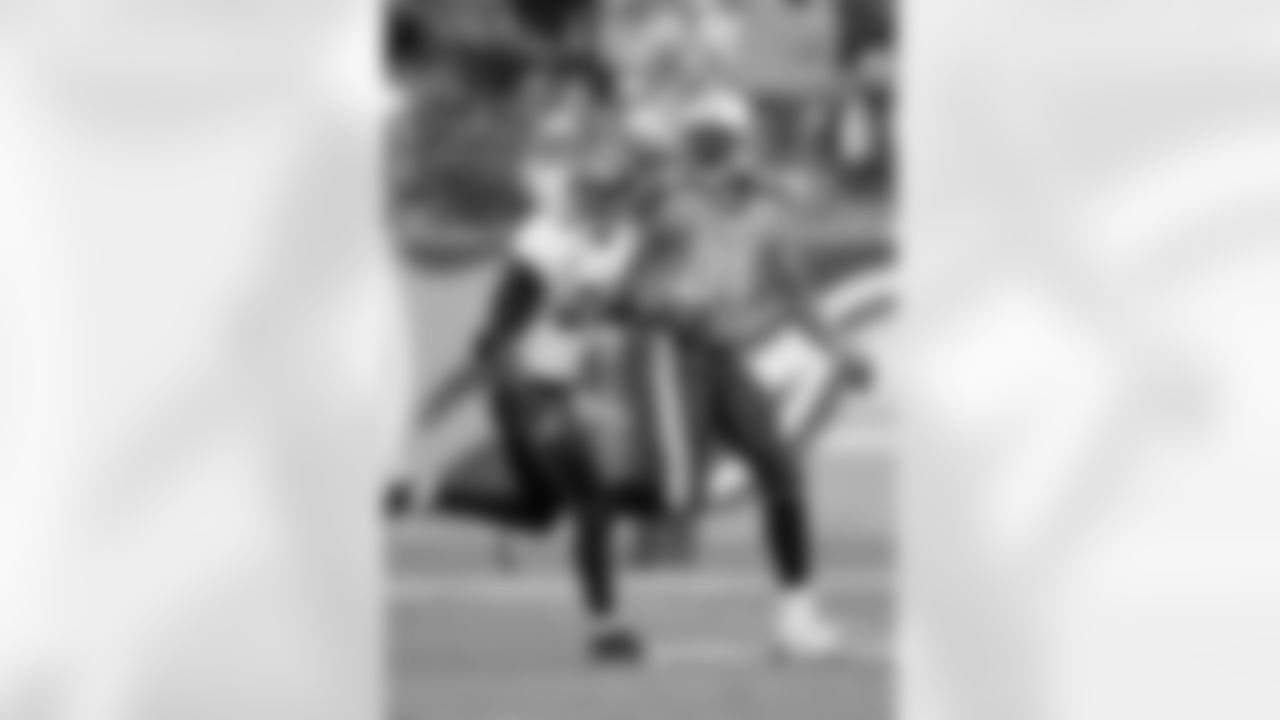 Tennessee Titans wide receiver Randy Moss (84) goes out for a deep pass while covered by Jacksonville Jaguars cornerback Don Carey (22) during the NFL week 13 football game against the Jacksonville Jaguars on Sunday, December 5, 2010 in Nashville, Tennessee. The Jaguars won the game 17-6. (AP Photo/Paul Spinelli)