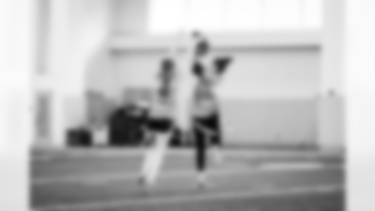 Local high school students participating in the Girls Flag Football College Showcase at Vanderbilt University on January 04, 2026 in Nashville, TN. Photo By Kaitlyn Hungerford/Tennessee Titans