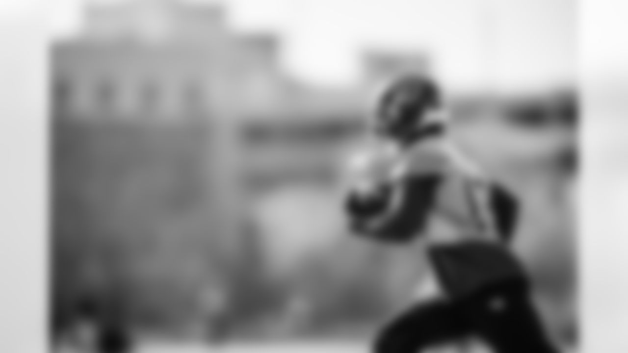 Wide receiver James Proche II #13 of the Tennessee Titans during practice at the Ascension Saint Thomas Sports Park on December 11, 2025 in Nashville, TN. Photo By Jessie Rogers/Tennessee Titans