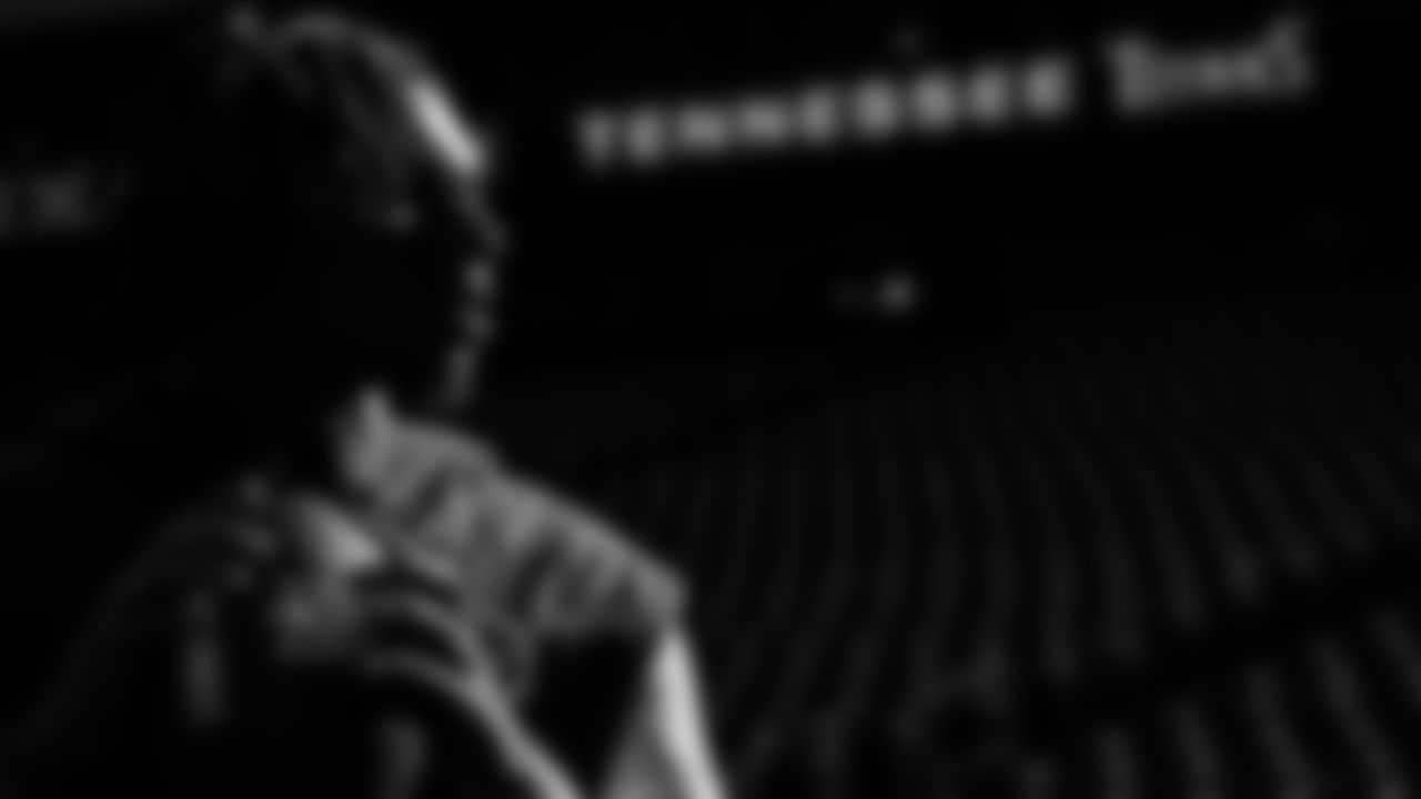 Quarterback Cam Ward #1 of the Tennessee Titans during the game between the Tennessee Titans and the Houston Texans at NRG Stadium on September 28, 2025 in Houston, TX. Photo By Jessie Rogers/Tennessee Titans