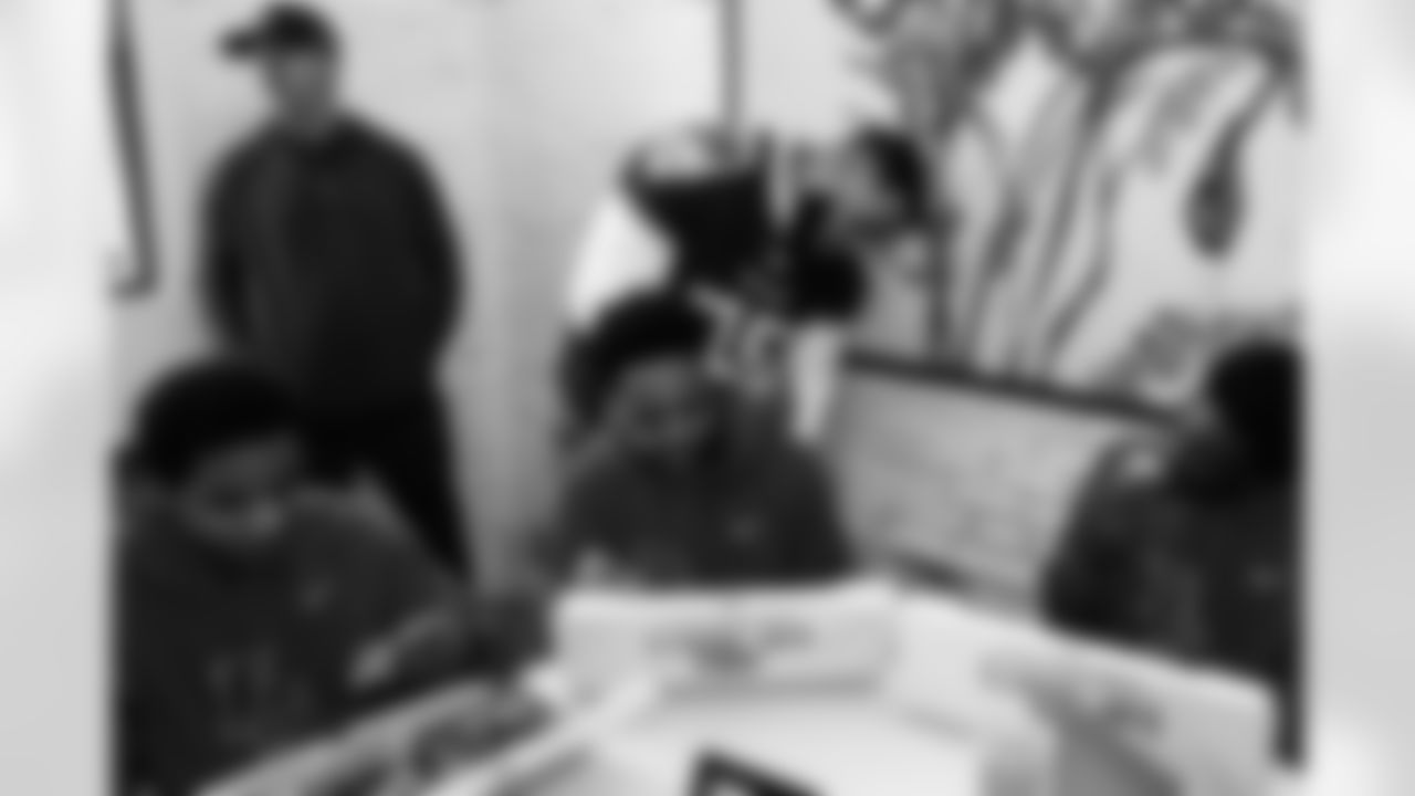 Rose Park Middle School Football Championship Celebration on December 02, 2025 in Nashville, TN. Photo By Beau Brune/Tennessee Titans