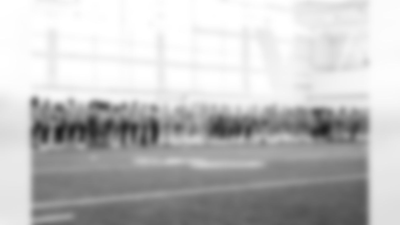 Local high school students participating in the Girls Flag Football College Showcase at Vanderbilt University on January 04, 2026 in Nashville, TN. Photo By Kaitlyn Hungerford/Tennessee Titans