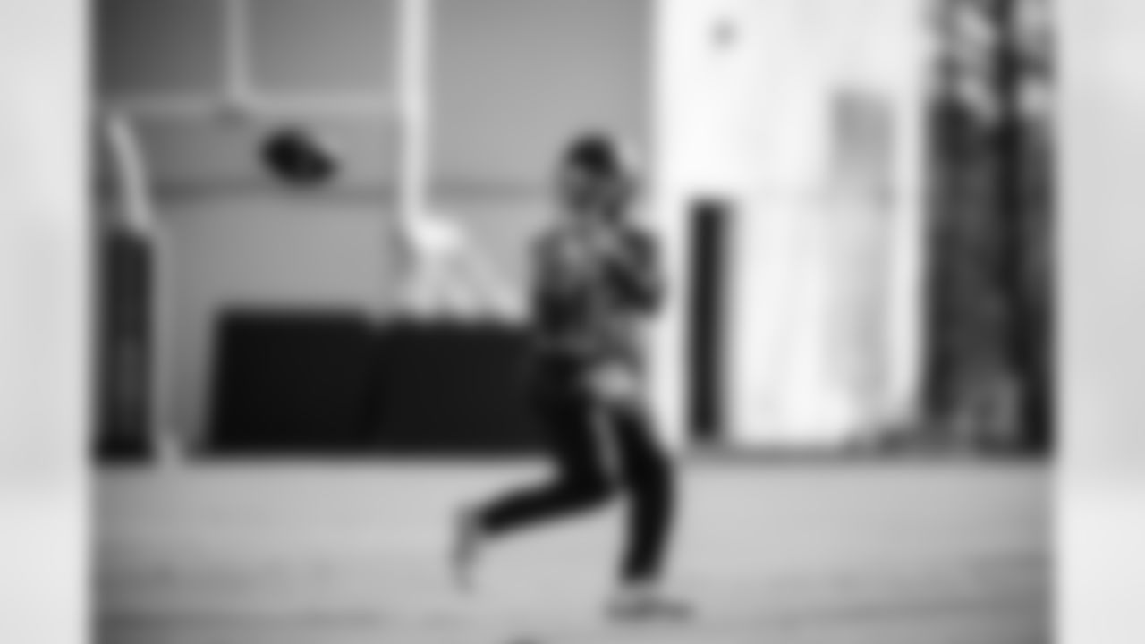 Wide receiver James Proche II #13 of the Tennessee Titans during practice at the Ascension Saint Thomas Sports Park on December 3, 2025 in Nashville, TN. Photo By Jessie Rogers/Tennessee Titans