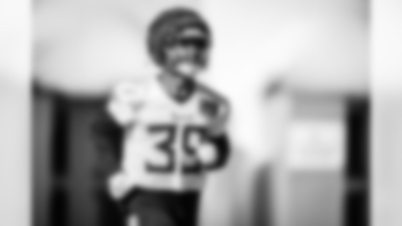 Cornerback Darrell Baker Jr. #39 of the Tennessee Titans during practice at the Ascension Saint Thomas Sports Park on November 12, 2025 in Nashville, TN. Photo By Donald Page/Tennessee Titans