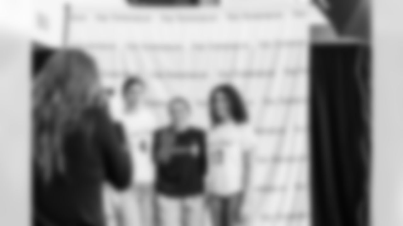 Tennessee Titans host a girls high school flag football media day at Nissan Stadium on February 18, 2026 in Nashville, TN. Photo By Jessie Rogers/Tennessee Titans