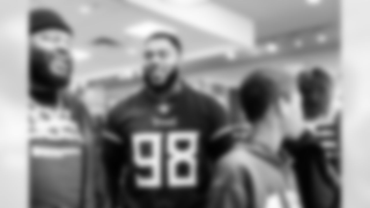 Defensive lineman Jeffery Simmons #98 of the Tennessee Titans partners with Big Brothers Big Sisters of Middle Tennessee to take 9th and 10th graders shopping at JD Sports on December 10, 2024 in Nashville, TN. Photo By Donald Page/Tennessee Titans