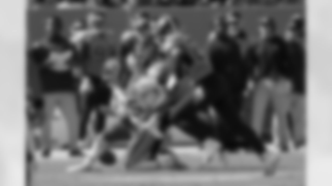 Kansas City Chiefs quarterback Patrick Mahomes (15) fumbles the ball as he is hit by Tennessee Titans free safety Kevin Byard (31) in the first half of an NFL football game Sunday, Oct. 24, 2021, in Nashville, Tenn. The Titans recovered the ball. (AP Photo/Mark Zaleski)