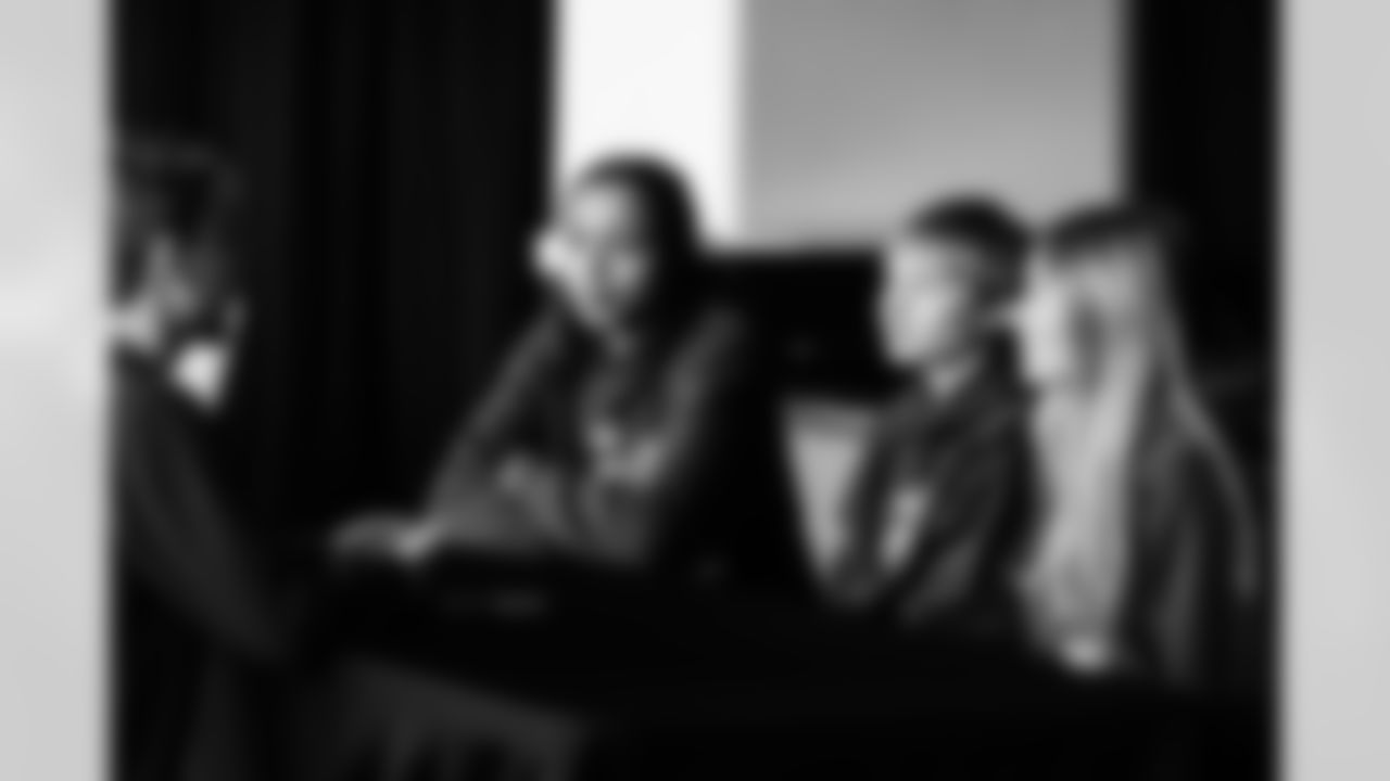 Tennessee Titans host a girls high school flag football media day at Nissan Stadium on February 18, 2026 in Nashville, TN. Photo By Jessie Rogers/Tennessee Titans