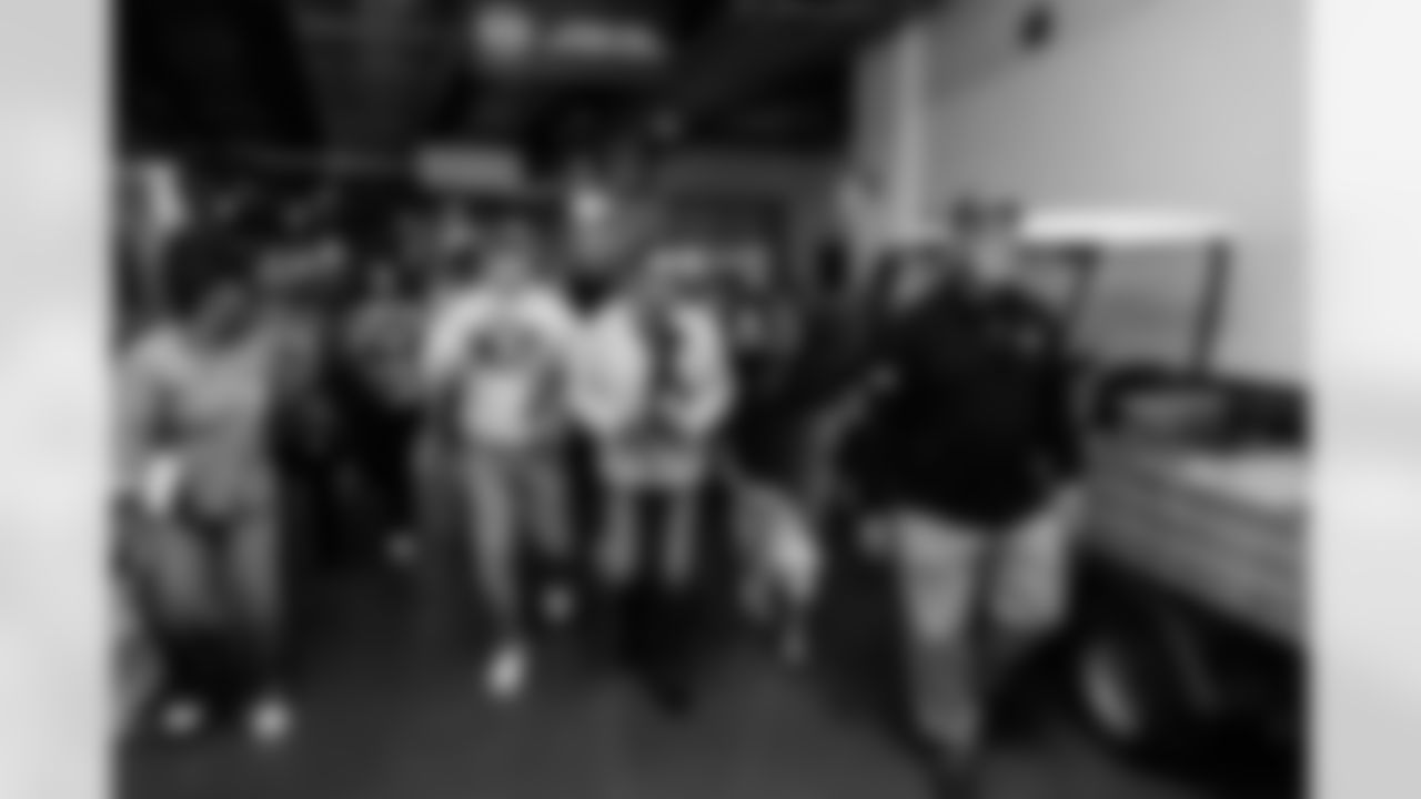 Tennessee Titans host 30 veterans from Wounded Warrior Project for a stadium tour and lunch on November 12, 2025 in Nashville, TN. Photo By Jessie Rogers/Tennessee Titans